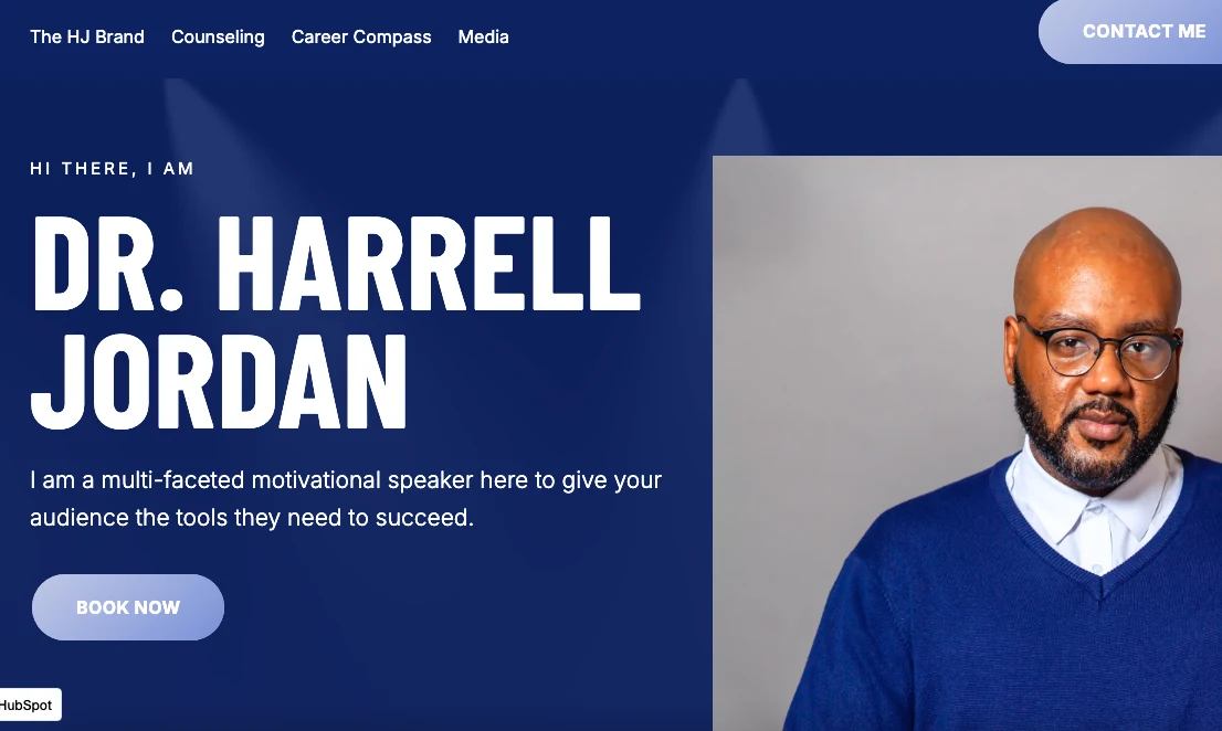 Dr. Harrell Jordan website designed by Osai Consulting