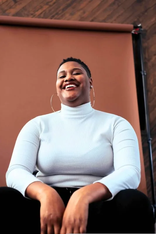 Smiling business owner